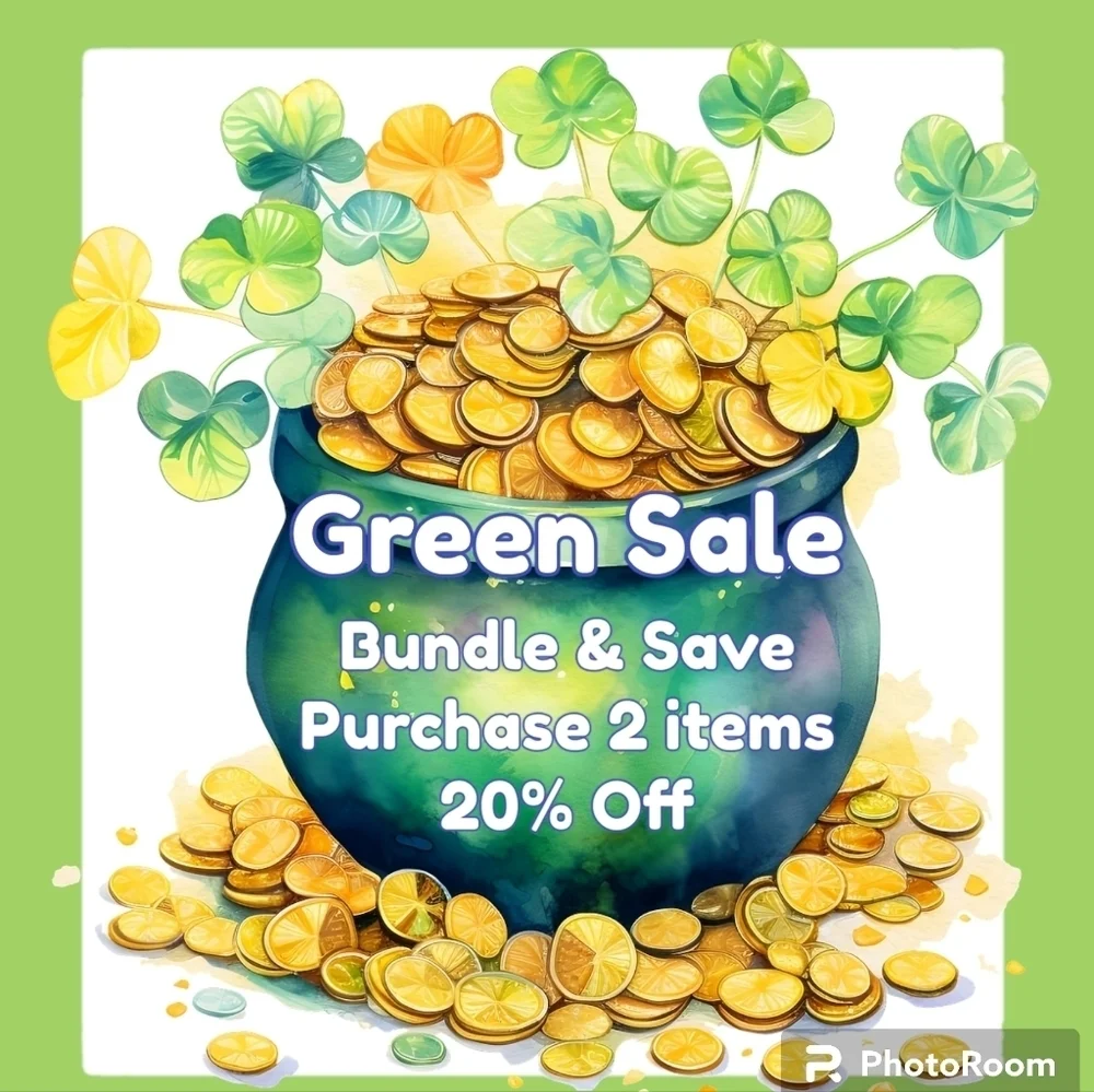 Green Irish hearts Sales 20%off